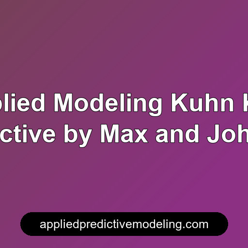 Applied Predictive Modeling by Max Kuhn and Kjell Johnson logo