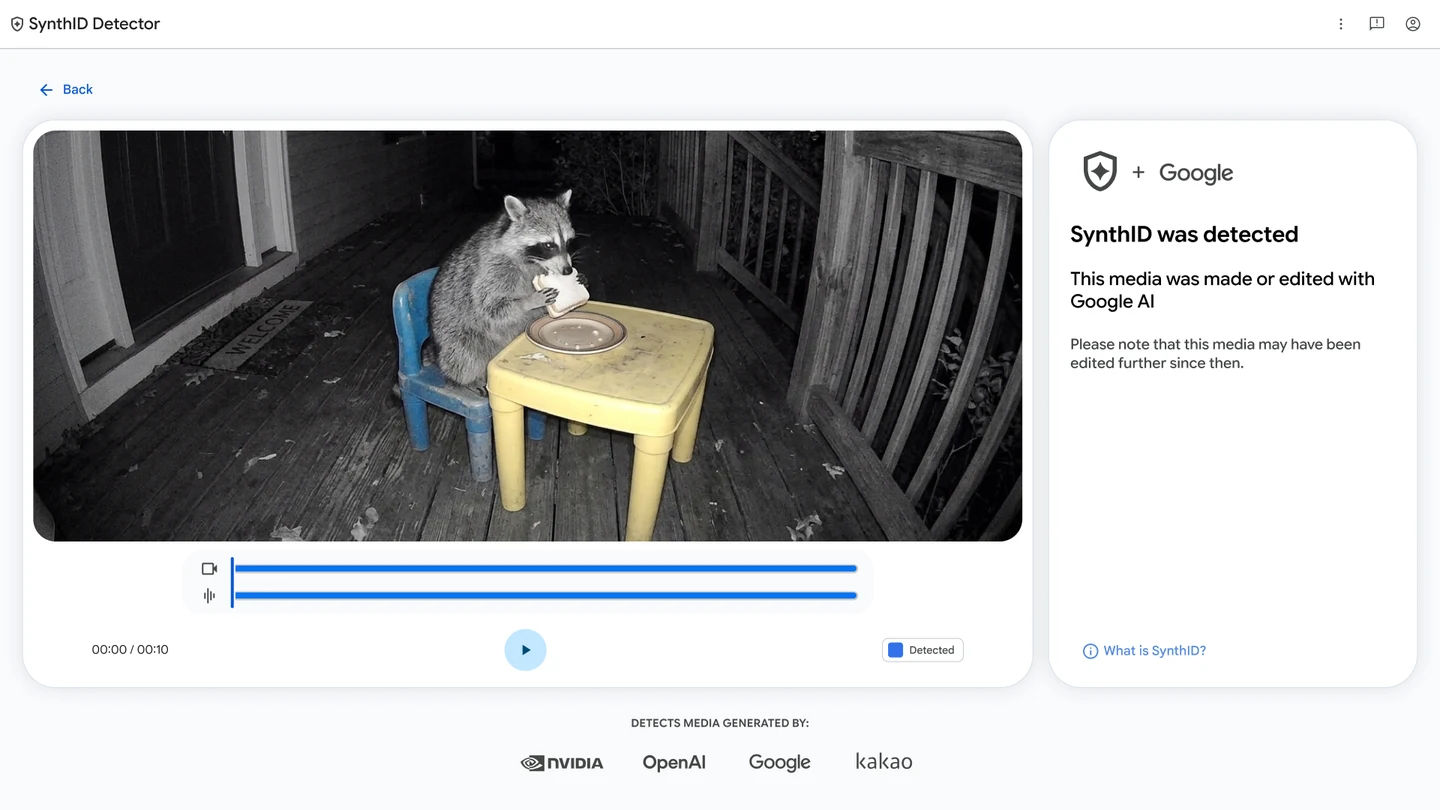 Google 扩大全球 SynthID Detector 访问,支持核查 AI 媒体水印